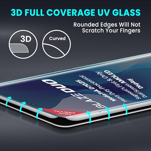 Image of ArmourPro Military Grade UV Tempered Glass Screen Protector Compatible For Lava Blaze Duo 5G (6.67 Inch) With Easy Installation Kit| Edge To Edge Coverage |Crystal Clear