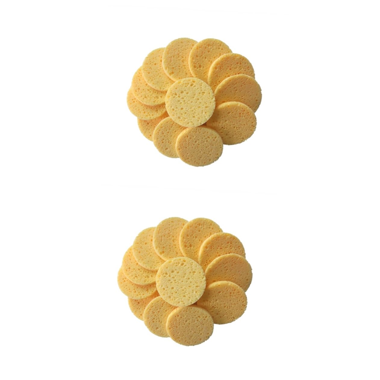 ABOOFAN 100pezzi Spugne Facciali Cellulosa Compressed Facial Cleaning Puff Per Struccare Sensibili Confezione e