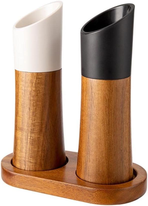 Black Pepper Grinder Sea Salt Pepper Shredded Grinding Bottle Manual Seasoning Jar Set