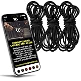 TOFL Logger Style Heavy Duty Boot Laces for Work Boots | Extra Long 108 Inch Replacement Laces | 1 or 3 Pairs, Black (3 Pairs), 3 Pairs