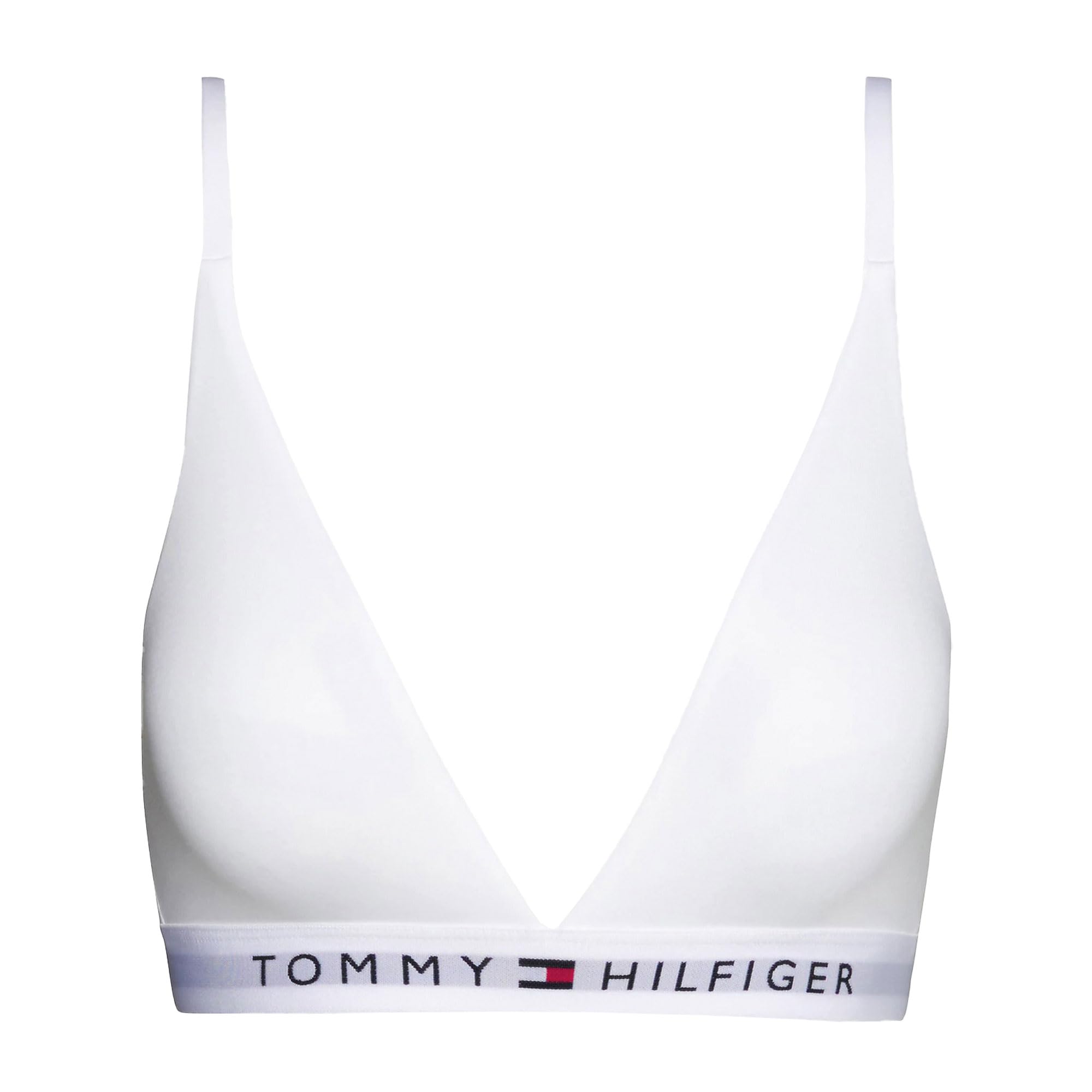 Tommy Hilfiger Women's   White Unlined Triangle Bra in Size S, BrandAlley