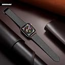 UniqTry Magnetic Leather Bands Compatible with Apple Watch 41mm 40mm 38mm | Genuine Leather with Magnetic Buckle for iWatch Ultra 2 Ultra SE Series 10 9 8 7 5 4 3-Grey gallery image