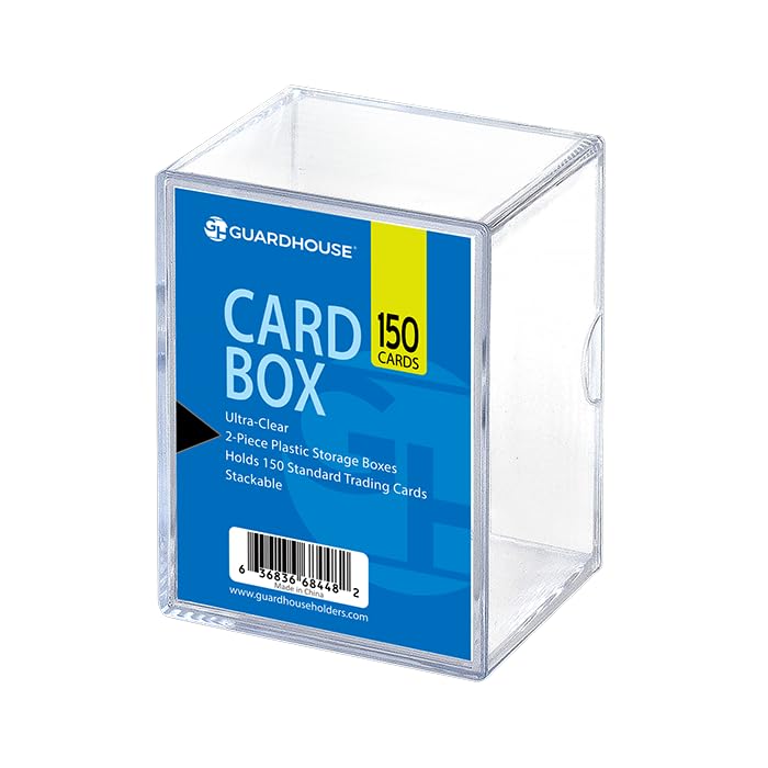 Guardhouse Ultra Clear Two Piece Trading Card Box for up to 150 Cards