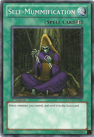 Amazon.com: Yu-Gi-Oh! - Self-Mummification (EXVC-EN062) - Extreme Victory -  1st Edition