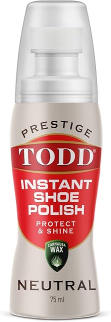 TODD PRESTIGE® Colour Shine Liquid Shoe Polish Neutral | Instant Shine & Protect