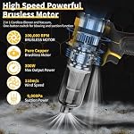 Cordless Leaf Blower Compatible with Dewalt 18V/20V Battery, 100,000RPM Powerful Handheld Air Blower Duster with LED Light, 2 in 1 Vacuum Duster & Blower for Cars, Home (No Battery)