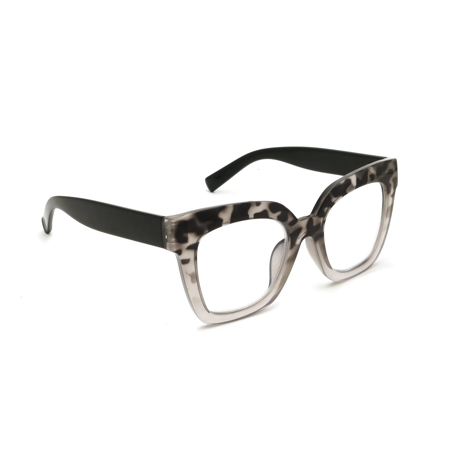 Gafas de lectura modernas con bloqueo de luz azul, lentes resistentes a los impactos, marco TR90 de gran tamaño