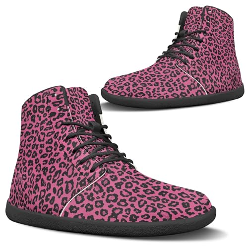 Image of Fashion Print Womens Mens High Top Barefoot Sneakers Flat Shoes