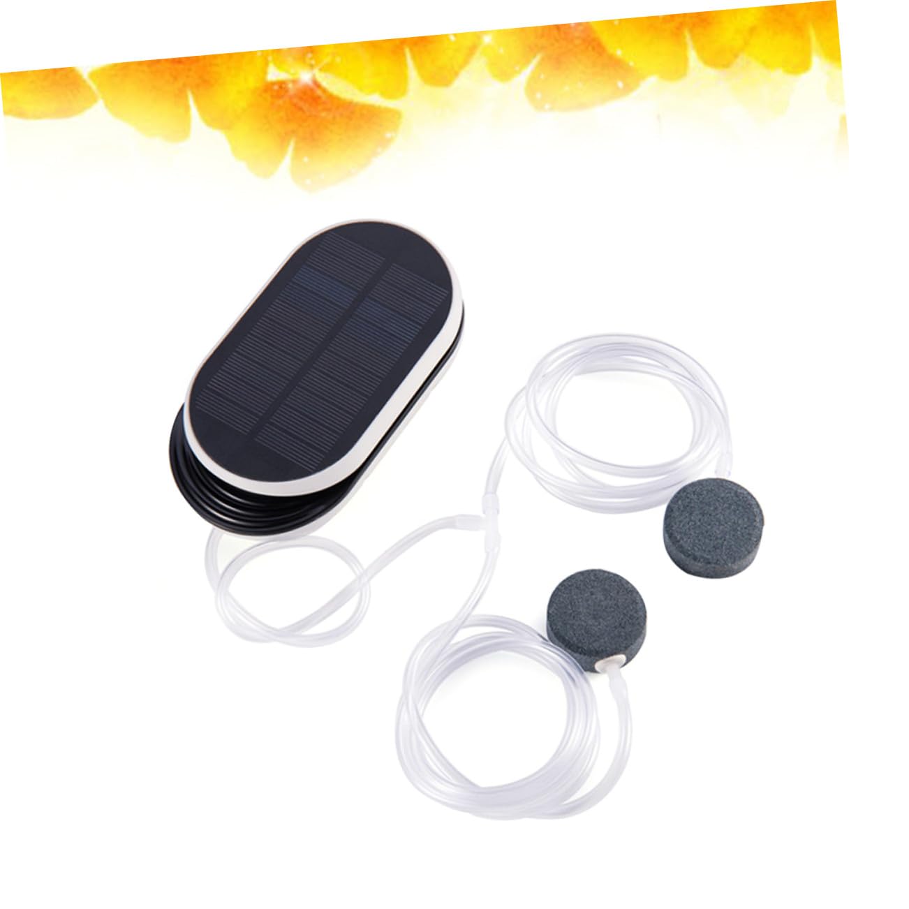 Pompe à Oxygène Solaire pour Aquarium Portable 3600 Mah Noire