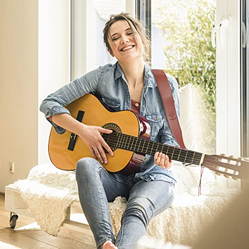 CHGCRAFT Sangle de Guitare en Cuir Souple Rembourrée Sangle de Guitare en Cuir PU Réglable 2.6 pouce de Large pour… - Les Beatles, Paul McCartney, John Lennon, RIngo Starr, George Harrison CHGCRAFT Sangle de Guitare en Cuir Souple Rembourrée Sangle de Guitare en Cuir PU Réglable 2.6 pouce de Large pour… – Image 7
