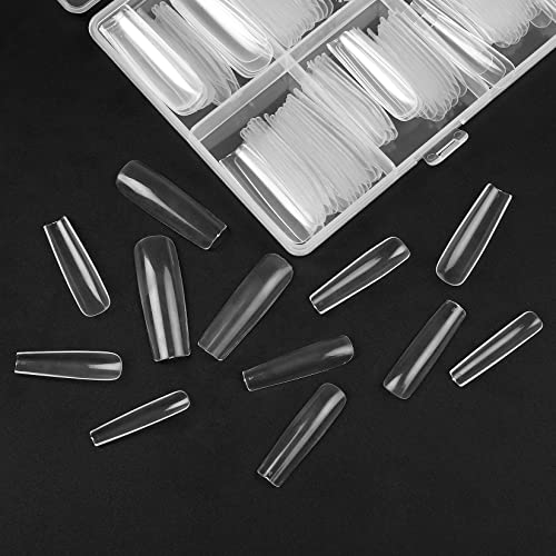 240 pz Unghie Finte Trasparenti, Punta Unghie