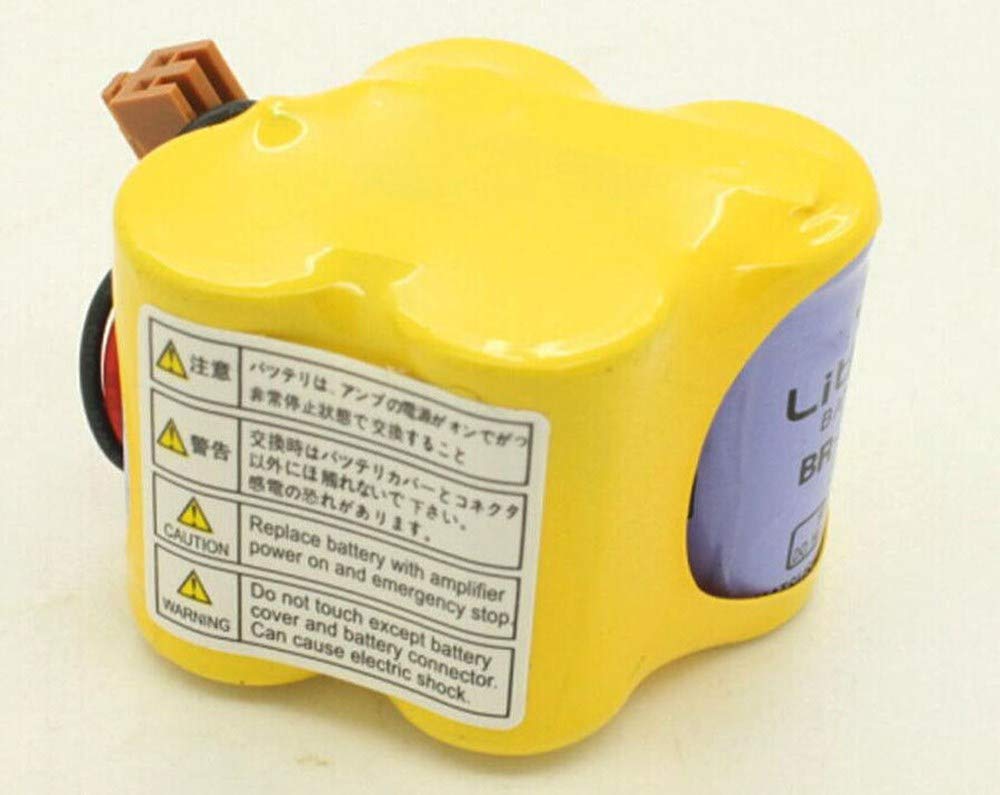 BR-2/3AGCT4A Battery 2-Pack - Replacement For FANUC A98L-0031-0025 With Black Connector