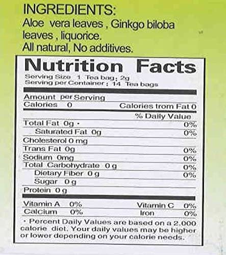 Miniatura 3 de GoTo Tea Té de aloe vera (14 bolsitas de té)