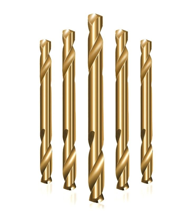 Wiertła kręte, wiertło do metalu, 5 sztuk dwustronne 3mm-6mm HSS ze stali nierdzewnej Metal(SET)