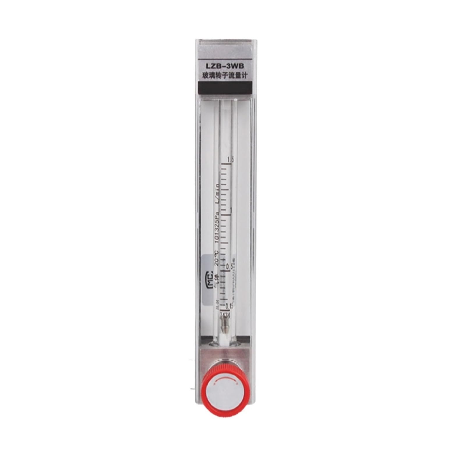 KSZHZYMGX Glass Tube Rotameter Variable Area Flow Meter Tube Float Flow Meter for Liquid Gas DN3 DN4 DN6 DN10(Lqd0.6-6ml)