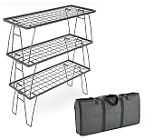 キャンピングムーン(CAMPING MOON) キャンプ ラック アウトドア メッシュラック ミニマルラック MINIMAL RACK 3点セット 収納付き T-229-3TB