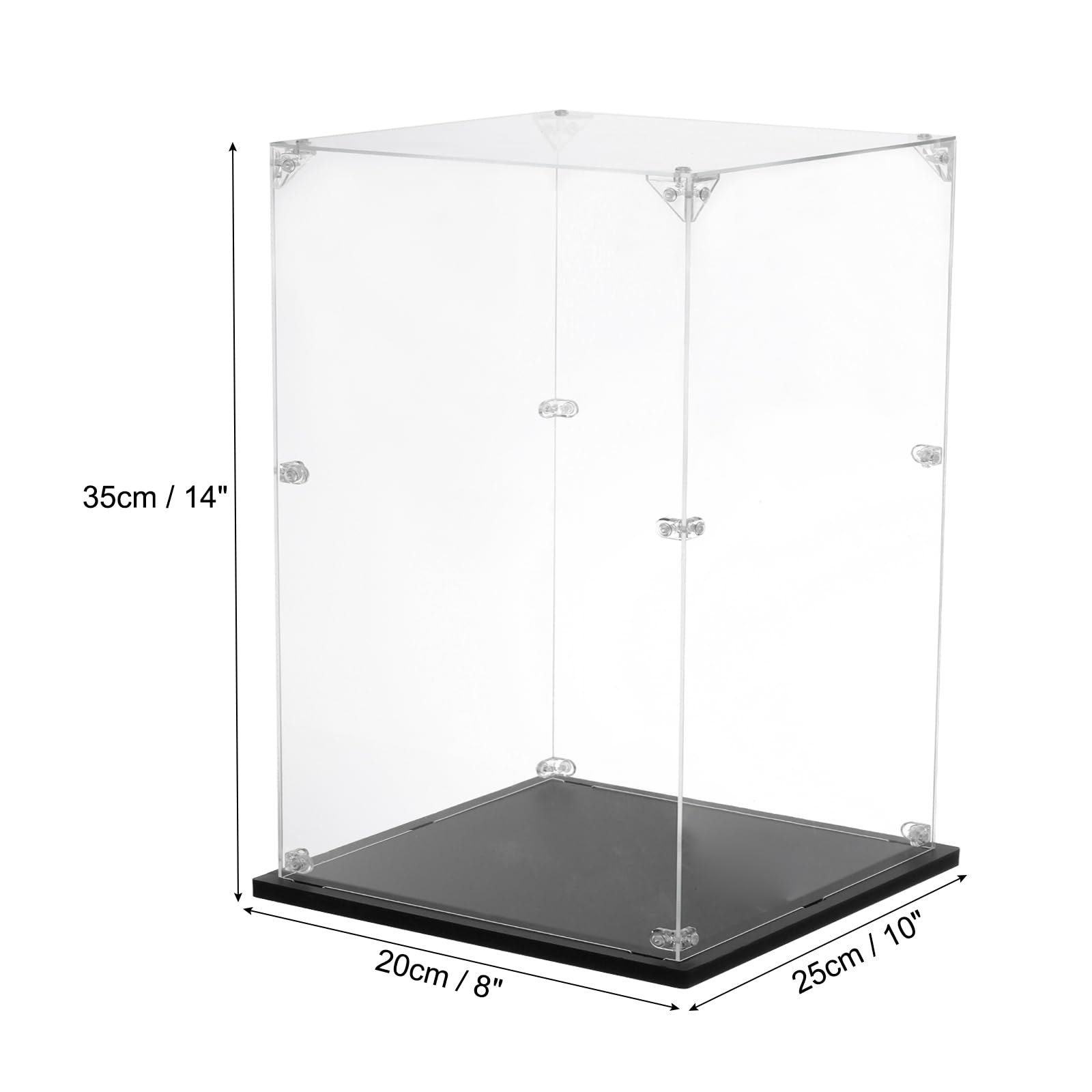 QUARKZMAN Acryl Vitrine Für Sammlerstücke Zum Zusammenbauen 10x10x10 cm