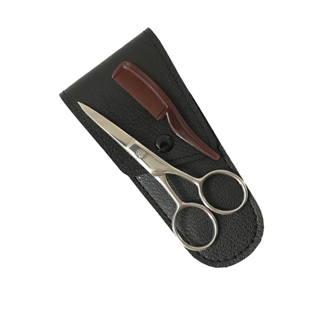 FRCOLOR 3 Set di Forbici per Baffi da Uomo Set di Rifinitura per Barba Forbici per Sopracciglia Forbici in Acciaio Inossidabile Uso da