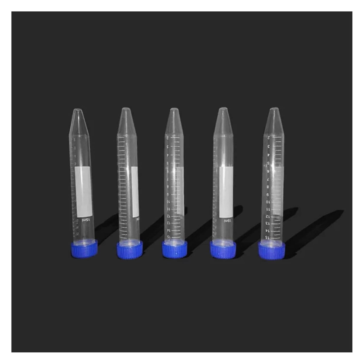 Plastic Centrifuge Tube Scientific Conical Centrifuge Tubes 15ML 100PCS Plastic Test Tube with Screw Caps