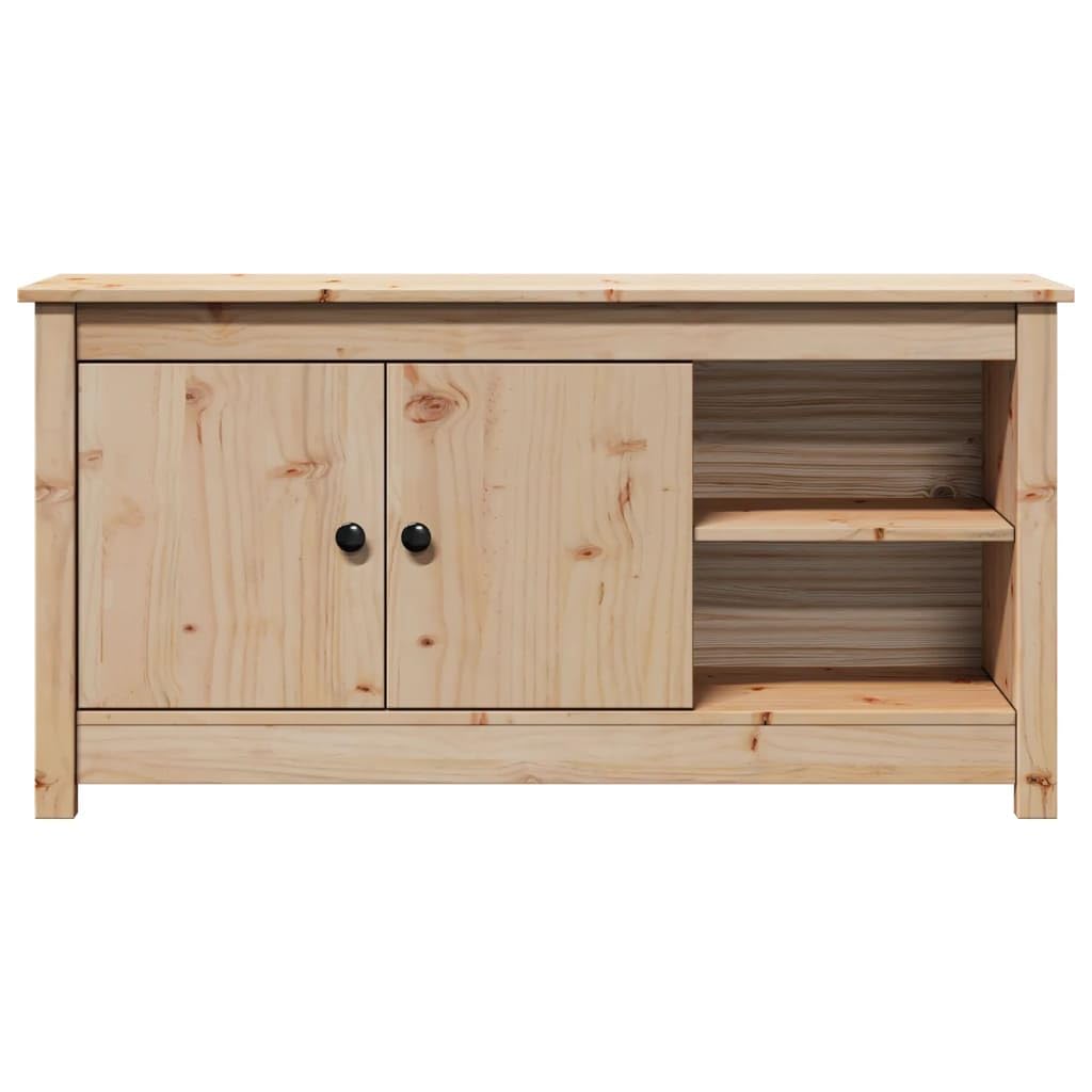 vidaXL Mobile Porta TV 103x36,5x52 cm in Legno Massello di Pino