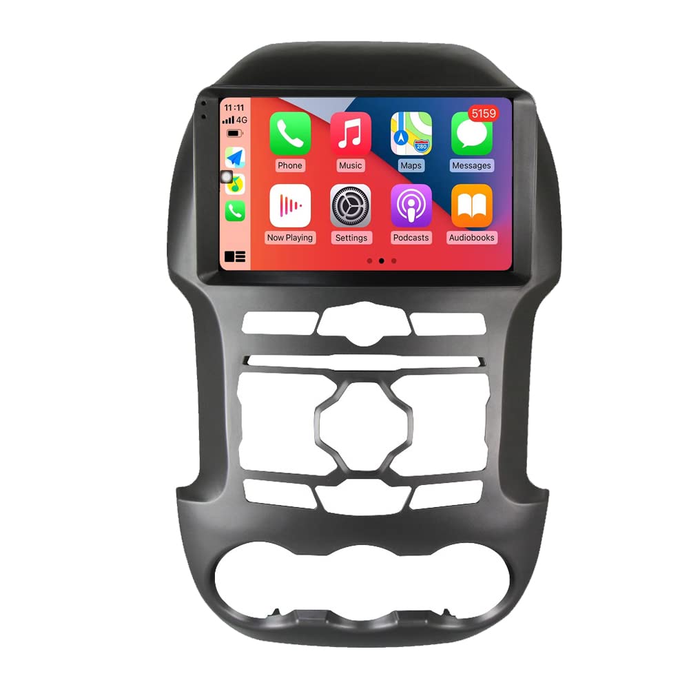 RoverOne Autoradio CarPlay Autoradio Autoradio pour Ford Ranger 3 F250 2011 2012 2013 2014 2015 Android Auto Écran Tactile Sat Navi Bluetooth WiFi Radio Player