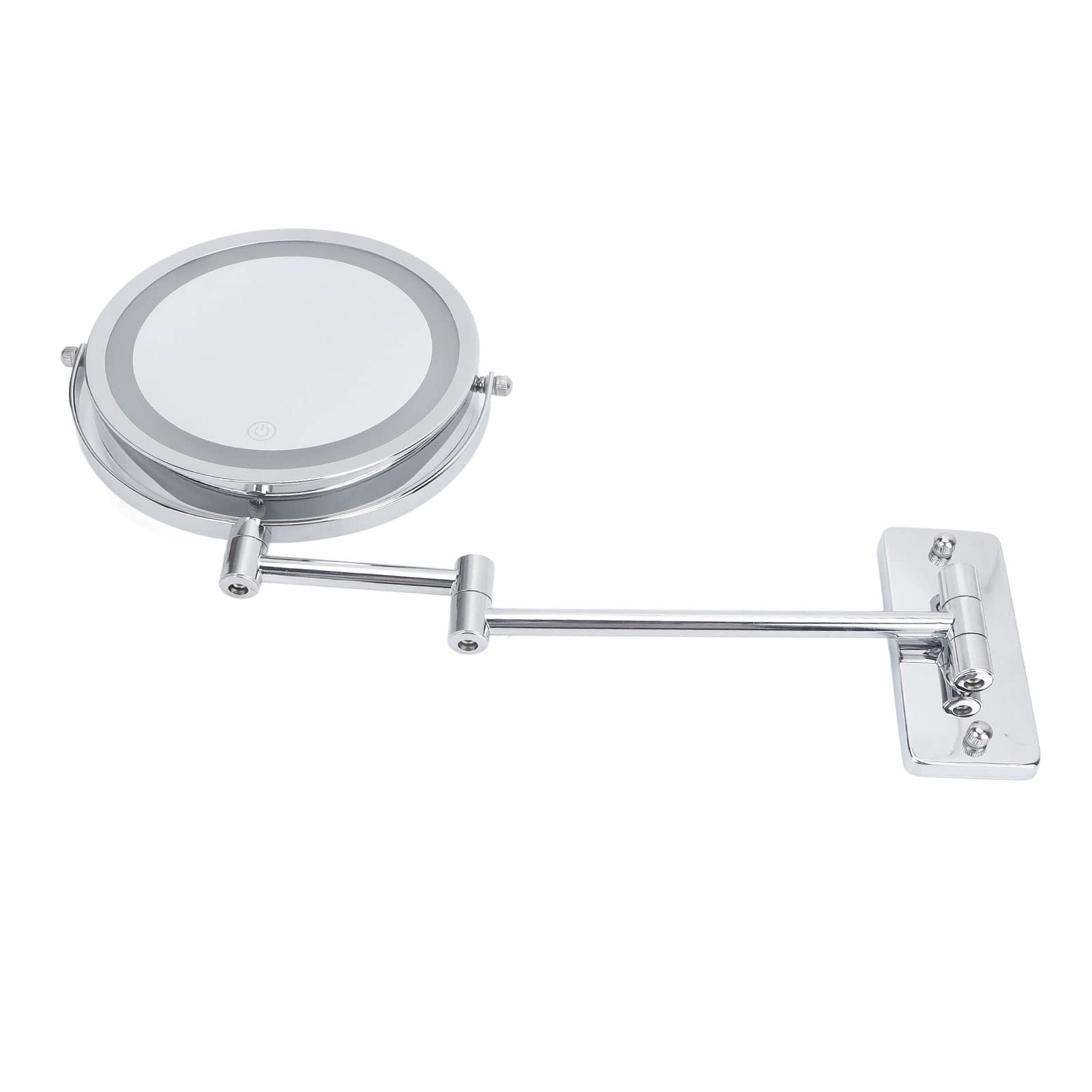 7in Specchio Trucco LED Doppia Faccia Montato Rotante Touch