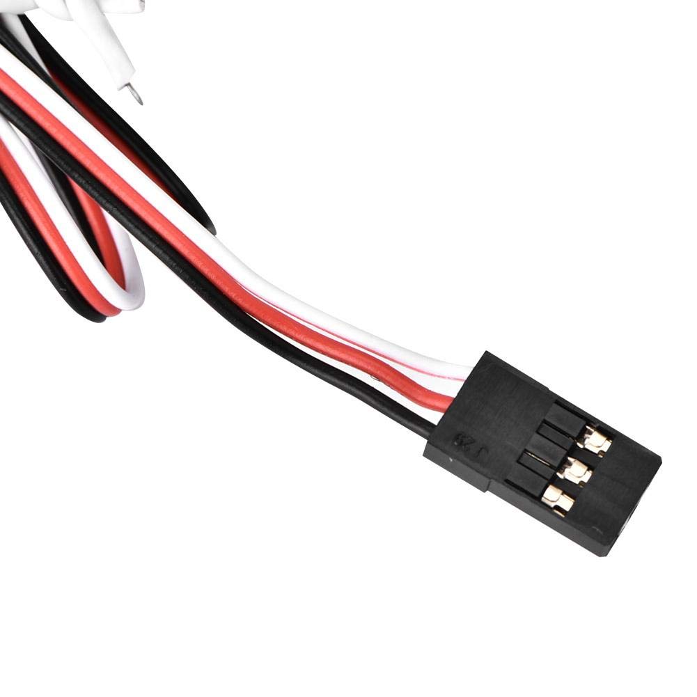 Dilwe Interruptor eléctrico de coche RC, interruptor de receptor de coche de control remoto accesorio de pieza de repuesto para coche RC 1:10