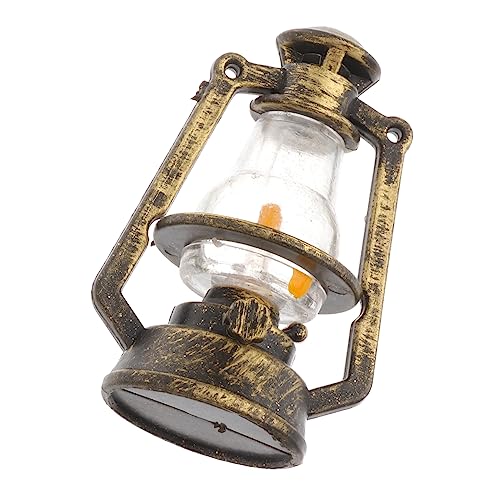 GAROZATION 4Pcs Micro Landscape Wind Lamp Adornment Creative Miniature Table Lamp for Succulent Garden Decoration Cute Imitation Lighting for Indoor Plant Display