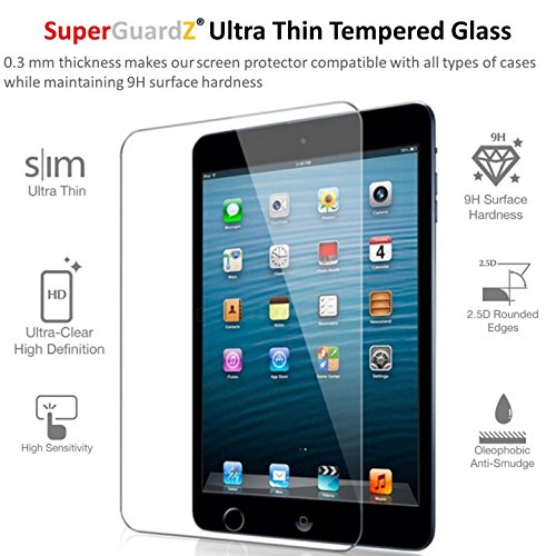 Ipad Mini 4 / Ipad Mini 5 (2019) Screen Protector Tempered Glass [Anti-Glare Matte], Superguardz, Anti-Fingerprint, Anti-Bubble [Lifetime Replacement] #TOP2