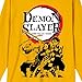 Demon Slayer Oversized Character Group Shot & Logo Men's Yellow Crew Neck Long Sleeve Tee-XL