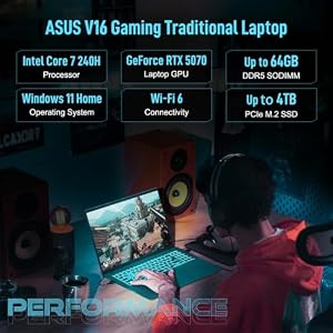 ASUS V16 RTX 5070 Intel Core 7 240H 32GB DDR5 2TB SSD Gaming Laptop — photo 2 of 6