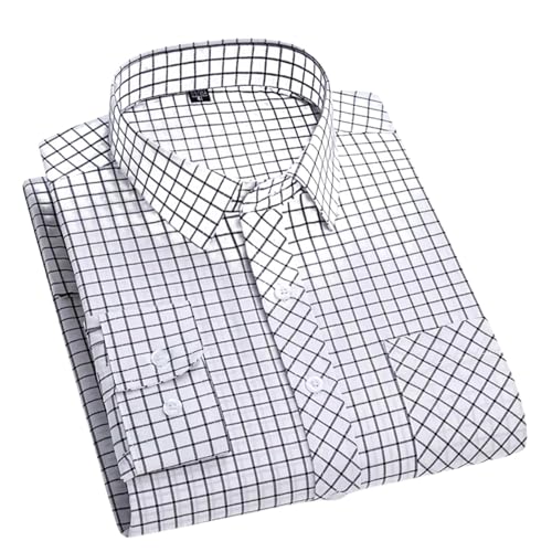 Camisa de cuadros de manga larga de algodón puro para hombre USTZFTBCL