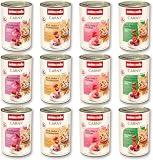 animonda Carny Katzen Nassfutter, Sorten Mix "Kräftige Variation" (12 x 400g), getreidefreies Katzennassfutter ohne Zucker für ausgewachsene Katzen mit frischen fleischigen Zutaten