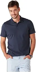 Camisa Malwee Polo Lisa Masculino, Azul Marinho, XGG