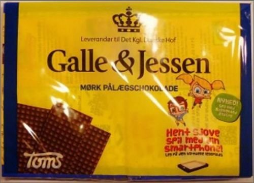 10 x GALLE & JESSEN MØRK PÅLÆGSCHOKOLADE ZARTBITTER 216g Incl. Goodie von Flensburger Handel