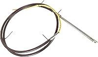 Vista 5 de GXYWADY Sistema de dirección marina de 10 pies Sistema de dirección fuera de borda Cable de dirección de barco SS13710 eje 3/4 con rueda de repuesto