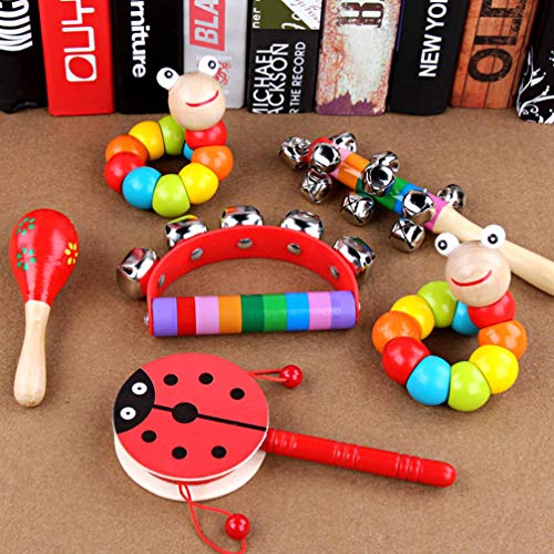 STOBOK 4 Peças de Madeira Jingle Mão Sinos de Natal Trenó Sino Mão Jingle Bells Sinos Santa Jingle S