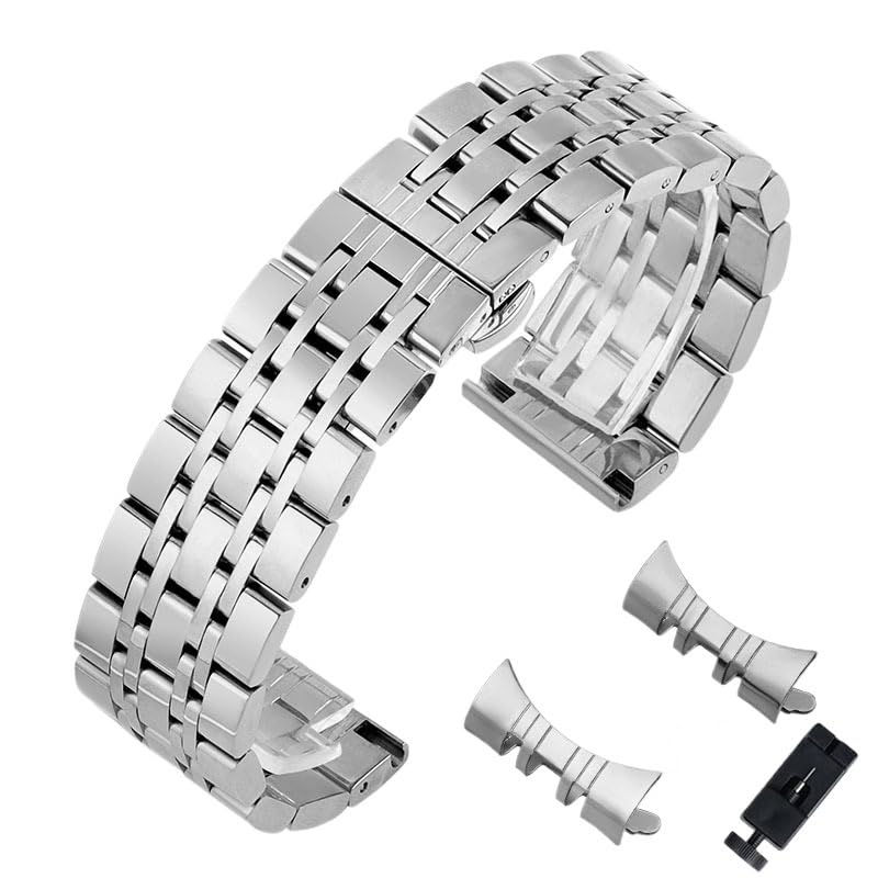Bracelet montre acier inoxydable pour remplacer un cuir usé 18mm