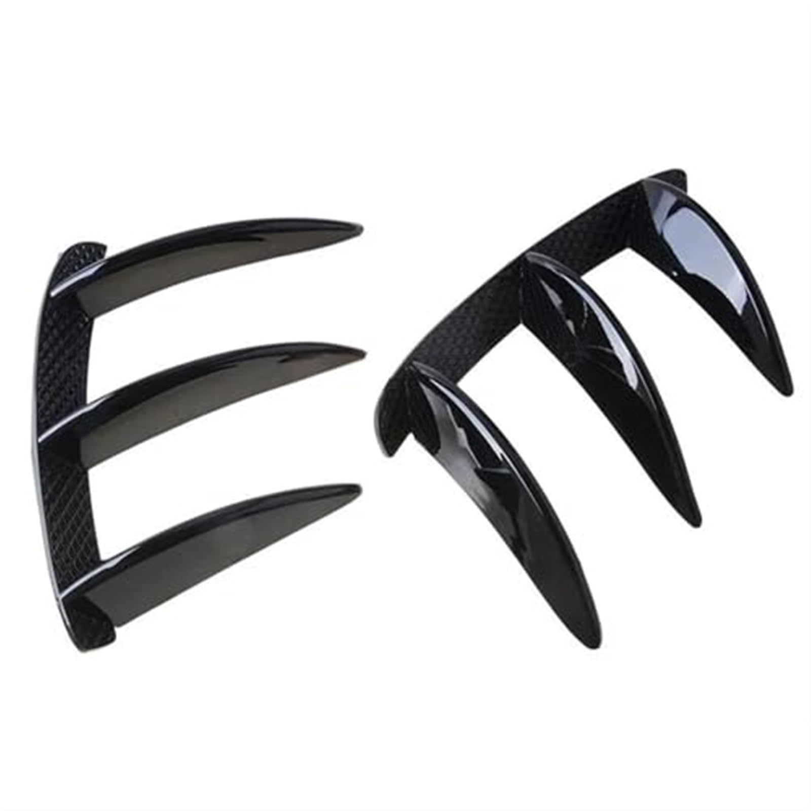 Spoiler samochodowy, do Mercedesa-Benz, Klasa A W176 A200 A260 A250 A45 AMG 2 szt. Spojler tylnego zderzaka Boczny wylot powietrza Skrzydło Canard Fin Ogon Fin Tylny spojler pojazdu(Carbon Loo