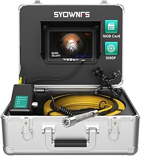 Sewer Camera with 100ft/30m for Drain Plumbing Video Inspection,Sewer Inspection Camera 7inch 1080P IPS Screen with DVR Recorder,Inspection Camera IP68 Waterproof Industrial Endoscope with 12PCS LEDs
