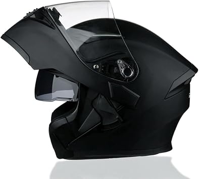 Modular Flip Up Full Face Motorcycle Helmet, DOT Approved, ABS Shell, Dual Visor Racing Helmet for Men Women