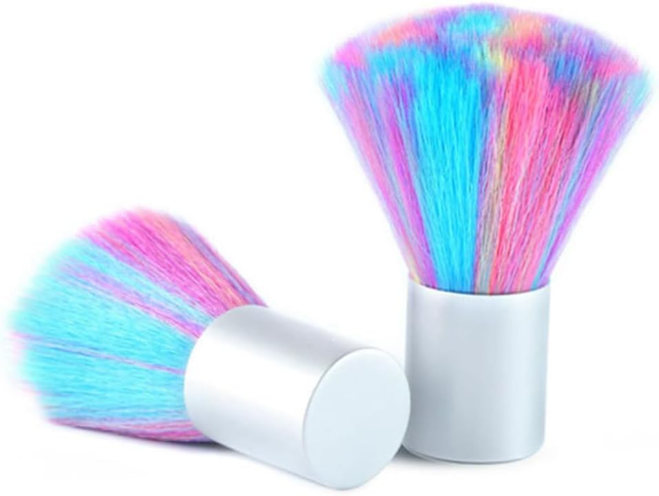 minkissy 2pcs Nail Dust Collector Manicure Nail Brush Cosmetic Powder Brush Nail Dust Remover Brush For Nail Dust Nail Art Dust Remover Manicure Tools