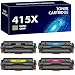 Produktbild Mit Chip 4er-Pack Multipack für HP 415X 415A MFP M479fdw Toner Color Laserjet Pro M479dw M479 M479fnw M479fdn M454dw M454dn M454 W2030X W2031X W2032X W2033X W2030A Schwarz Cyan Gelb Magenta