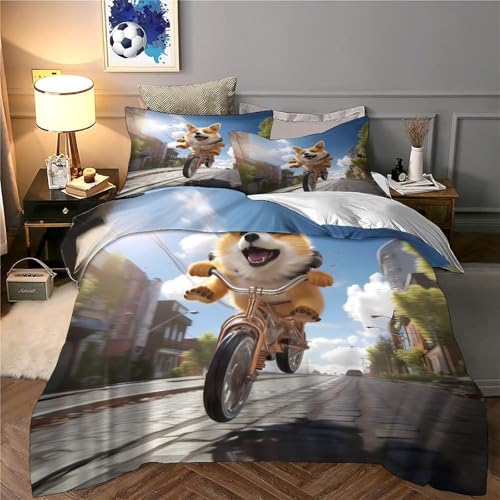 Parure de lit véhicule de chantier hypoallergénique et housse douce microfresque pour couple