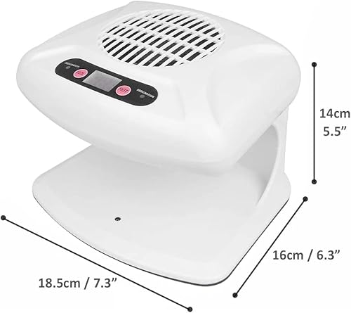 Miniatura 4 de Secador de uñas para esmalte regular, soplador de arte de uñas de 200 W con sensor inteligente y aire caliente y frío para uso profesional en salón