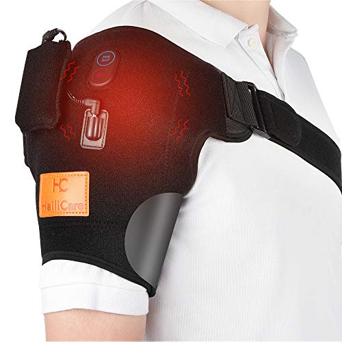 Wireless Massaging Heating Shoulder Therapy Wrap Vibration Heated Shoulder Wrap for Muscle Pain