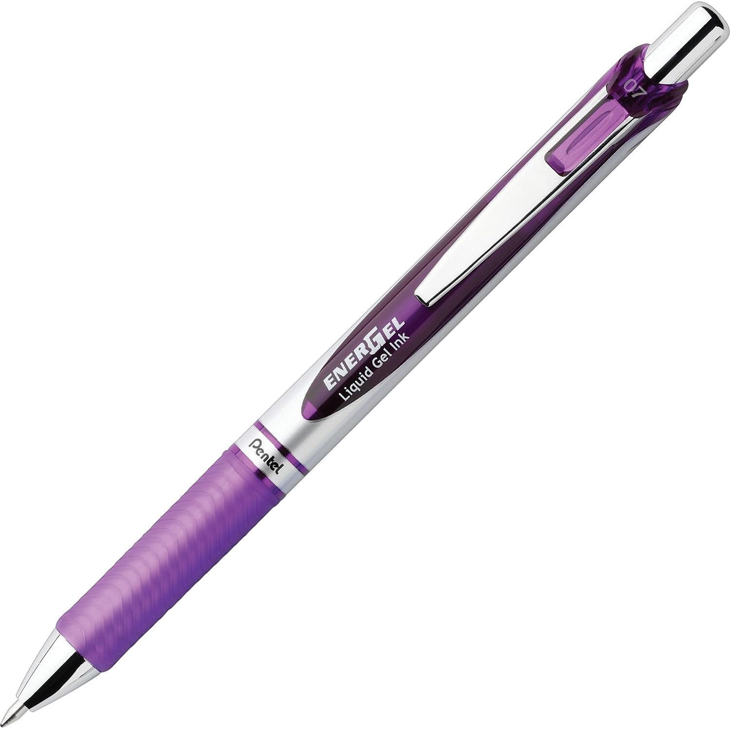 Pentel Gel Pen Retractable Metal Tip 7mm Refill Violet Barrel Ink PENBL77V 5 000 — view 5