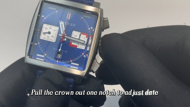 Orologio Automatico Uomo Quadrato S003: Cronografo 7760, Vetro Zaffiro, Cinturino In Pelle Con Fibbia Deployante, Indici Luminescenti