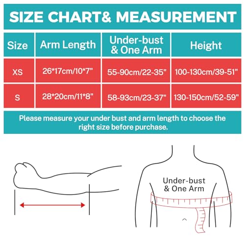 Kids Upper Extremity Sling, Breathable & Comfort Arm Sling Shoulder Immobilizer，Adjustable Arm Sling for Elbow Injury(Grey,XS)