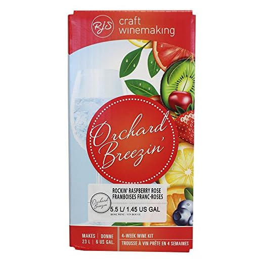 Orchard Breezin' Rockin' Raspberry Rosé Wine Kit